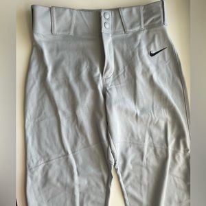 Nike Baseball Pants, grey, Boys XL, like new, not worn, venting behind knees.